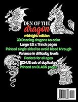 4400 Dragon Coloring Book For Adults Midnight Edition Free Images