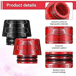 6 Pieces 810 Drip Tip Replacement Resin Drip Tip