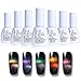 Born Pretty Nail Art Cat Eye UV Gel Polish Holographic Chameleon Magnetic Soak Off Varnish Black Base Needed #3
