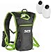 SLS3 Hydration Vests for Running Women/Men - Hydration Back Packs for Running - 2 Bottles - Hydration Pack for Running - Running Backpack Women Men 19oz (Lime)