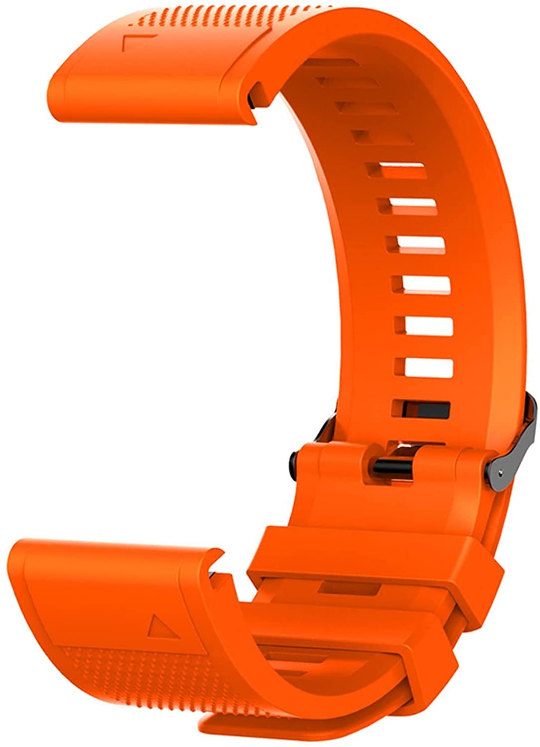 Fleshy Leaf 26mm Silicone Band Compatible for Garmin Fenix 7X,Fenix 6X,Fenix 6X Pro,Fenix 5X,Fenix 5X Plus/Fenix 3/3 HR,Quick Release Strap Wristband (Orange)