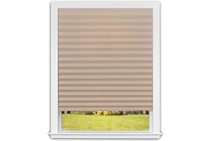 Redi Shade No Tools Original Light Filtering Pleated Paper Shade Cafe, 36" W x 72" L, 6 Pack