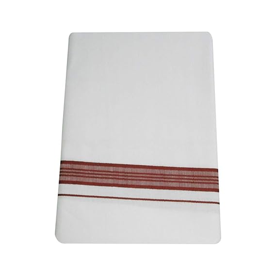 Men's Cotton 2 Mtr Dhoti (White, Free Size)