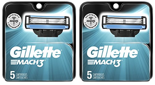 Gillétte Mach 3 Razor Refill Cartridges 10-Count (Packaging may vary)