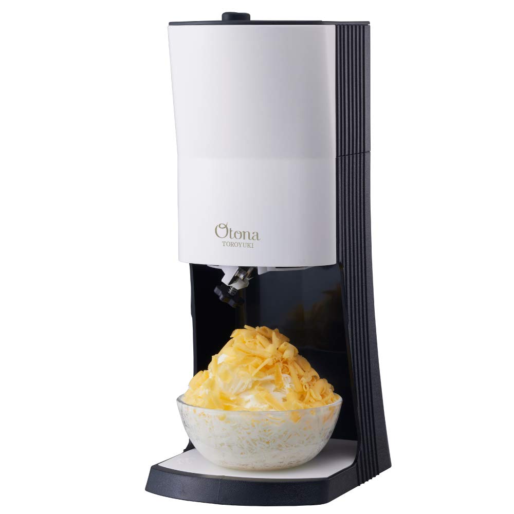 Electric Fluffy Snow Shaved Ice Maker with 3 Ice Cups, Black
