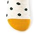 SHUAISHUAIKAI Womens Combed Cotton Socks Casual Ankle Socks Dots Crew socks (6 Pack in Giftbox)