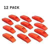 SBYURE Safety Whistle Marine Whistle Emergency Whistle Set(12 Pack) for Boating Camping Hiking Hunting, Double Tube Loud,Emergency Survival Rescue,Easy to Use for Signaling Attention