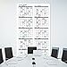 Large Dry Erase Calendar for Wall, 36