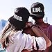 WEKA King And Queen Lovers Couples Sports Cap Adjustable Snapback Hat(#KING)