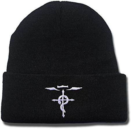 BARONL Full Metal Alchemist Anime Beanie Fashion Unisex Embroidery Beanies Skullies Knitted Hats Skull Caps