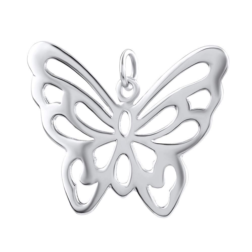 SILVEGO Women's butterfly pendant made of 925 sterling silver.