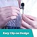 Lavalier Lapel Microphone Kit, UBeesize Professional Clip On Omnidirectional Condenser Lav Mic with 79 Inch Extension Cable for iPhone/Android/iPad/PC/GoPro/DSLR/Camcorder/Camera/Recorder