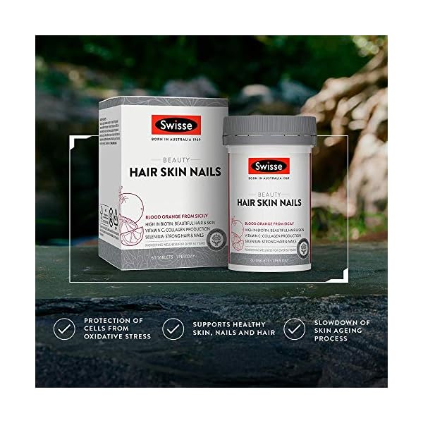 Swisse-Beauty-Hair-Skin-Nails-Tablets-Supports-Collagen-Production-Vegan-Supplement-60-Tablets Swisse Beauty Hair, Skin & Nails Tablets | Supports Collagen Production | Vegan Supplement | 60 Tablets