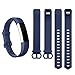 AK Band Replacement Wristband Strap with Secure Metal Buckle for Fitbit Alta/Fitbit Alta HR, Navy Blue, Large