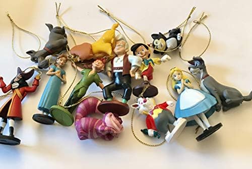 12 x DISNEY Christmas tree decorations baubles/ornaments figures.