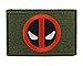 Deadpool Funny Tactical Velcro Fully Embroidered Morale Tags Patch (Green and Black)