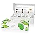 Tea Forte SKIN-SMART Petite Presentation Box with 10 Handcrafted Pyramid Tea Infusers - Green Tea, Herbal Tea, White Tea