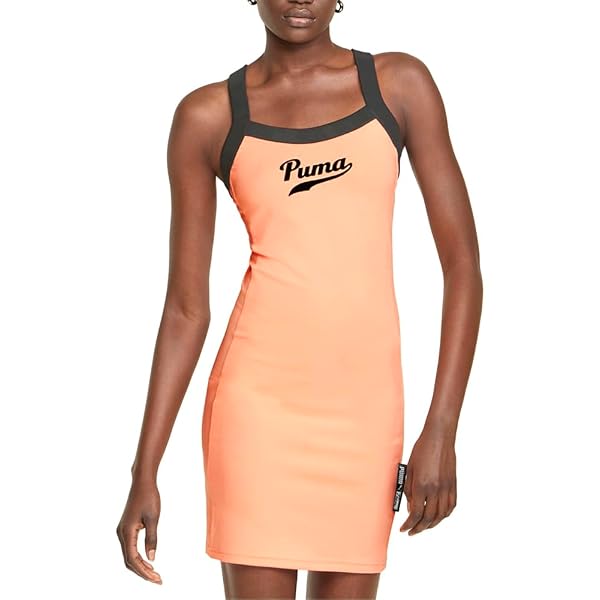orange puma dress Puma Womens Team Mini Dress Casual Casual - Orange