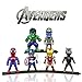 Action Figures, Anime Figures, Mini Action Figures for Boys, 6 Pack Hero Series Set Figures with Bases, PVC Figure Doll with 6 Popular Classic Characters Figures Ages 3 and up