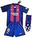 FC Barcelona Messi #10 Soccer Jersey & Socks Kids/Youths (7-8 Years Old)