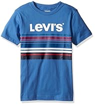 Levi's Big Boys' Graphic T-Shirt, Denim Wash Blue, S