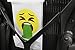 Juvale 50-Pack Vomiting Emoji Print Barf Bags - Disposable Vomit Bags for Travel Motion Sickness, Pregnancy, Illness for Children and Adults (White, 6x2.7x10 in)