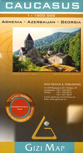 Caucasus geographical map