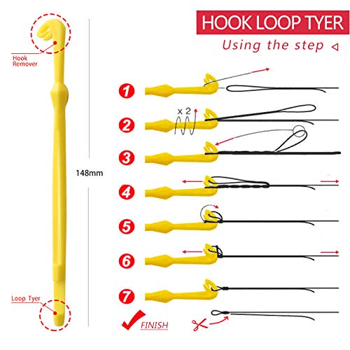 AFCN 10Pcs/lot Aluminum Alloy Fishing Hook Tier Fishhook Remover Fishing Line Knotter Knots for Fly tying tools Fishing Tyer tackle NEW PRODUCT - Thumbnail 4