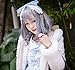 Japan Harajuku Sweet Lolita Grey Wig Christmas Anime Cosplay Party Costume Super Natural Club Full Wigs Daily Hair with Wig Cap