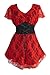 Dare to Wear Victorian Gothic Boho Women's Plus Size Sweetheart Corset Top Scarlet 2X