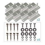 Renogy 4 Sets of Solar Panel Mounting Z Brackets for RV, Boat, Wall and Other Off Gird Roof Installation, 4 Pack