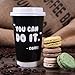 Premium 16oz Disposable Coffee Cups With Lids (50ct) - 5 Fun Quotes in Each Pack - Make Your Own Coffee or Tea With These Paper Coffee Cups - Insulated Double Wall - No Need For Sleeves