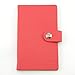 Business Card Holder Book PU Leather 240 Name Cards Organizer (Red)
