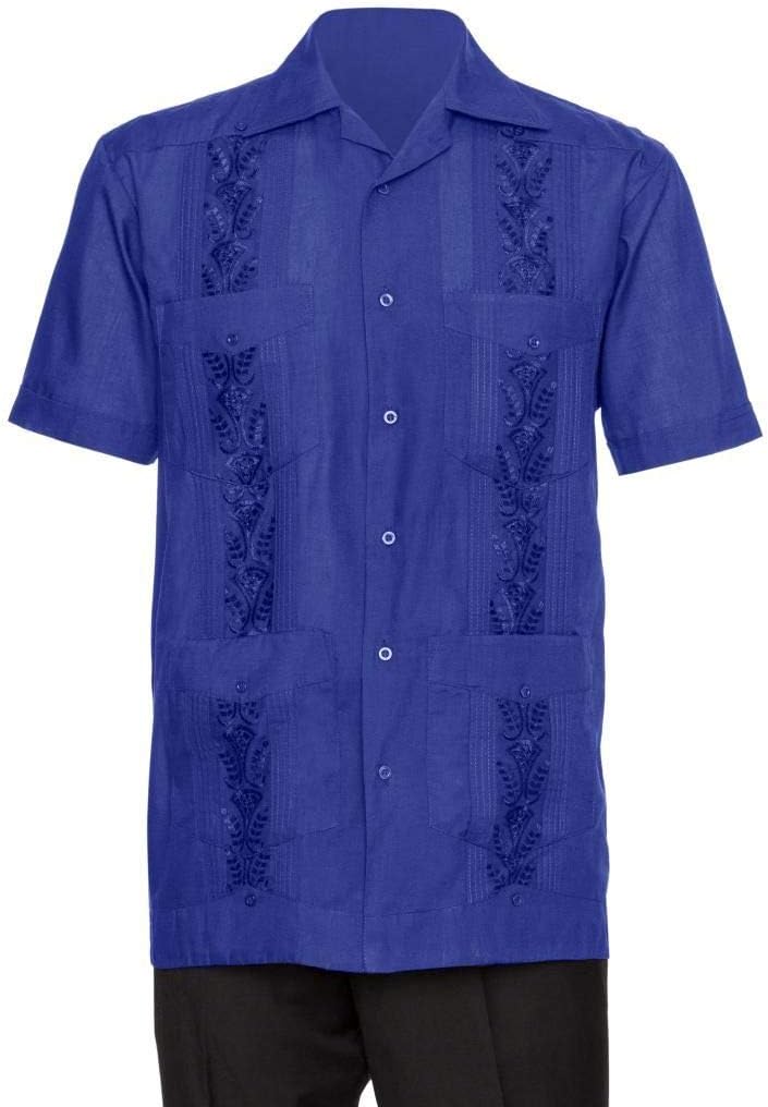 Gentlemens Collection Embroidered Guayabera Shirts for Men - guayaberas para Hombres