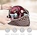 NabeCase Makeup Bag Clutch Cosmetic Bags Retro Cosmetic Pouch Toiletry Travel Organizer for Women, Cosmetics, Make Up Tools, Toiletries（Browm）