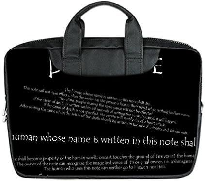 DUST -PROO Slim& lightweight&Easy to carry Death Note Custom Waterproof Nylon Bag for Macbook Air 13 Inches(Twin sides)
