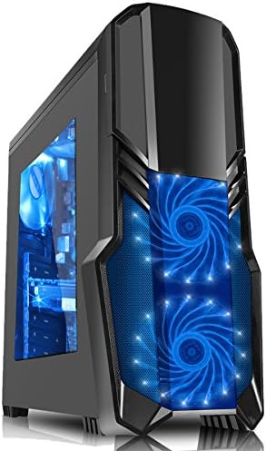Discountedpcs Ultra Fast Gaming PC - AMD A6 6400K Dual Core @ 4.10GHz, HD8470D, 8GB DDR3 1600MHz RAM, 1TB Hard Drive, Gigabyte Motherboard, GameMax Centurion Blue Case, WiFi, No Operating System
