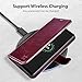 OCASE Galaxy Note 8 Case, Samsung Galaxy Note 8 Wallet Case [TPU Shockproof Interior Protective Case] [Card Slot] [Kickstand] [Magnetic Closure] Leather Flip Cover for Samsung Galaxy Note8 - Burgundy