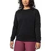 Mondetta Womens Midweight Long Sleeve Crewneck Scuba Sweatshirt