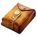 CyberDyer Genuine Leather Magnet Ammo Pouch for Slingshot Stainless Steel Bag Case (Brown)