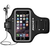 iPhone 7 / 8 / 7+ / 8+ Armband, JEMACHE Fingerprint Touch Supported Gym Running Workout/Exercise Arm Band Case for iPhone 6/6S/7/8, iPhone 6/6S/7/8 Plus with Key/Card Holder
