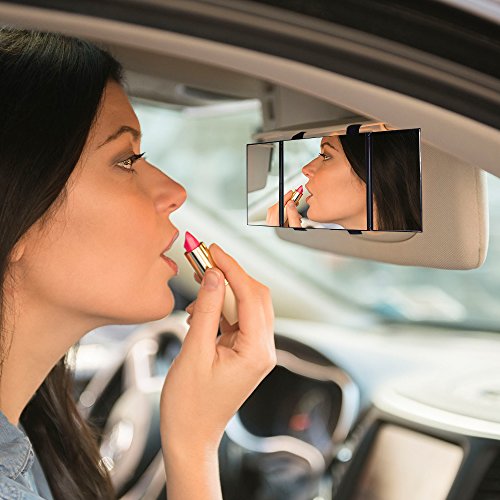 Car Visor Mirror, STYDDI Car Universal Makeup Travel Folding Vanity