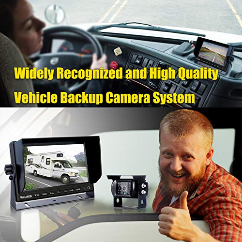 VECLESUS VMST RV Horse Trailers Backup Camera Kit, 7” LCD Monitor