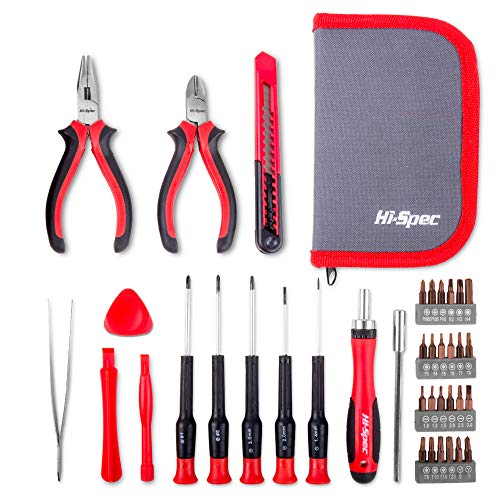HiSpec 38pc Electronics Repair & Opening Tool Kit Set for Laptops