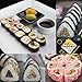 12 Pieces DIY Sushi Making Kit with 4 Sushi Shape Molds and 1 Bamboo Sushi Mat-Roller