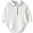 ShoKids Baby Bodysuit Short and Long Sleeve One-Piece Outfit for Infant Boys Girls 0-24 Months