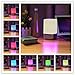 Wake Up Light Alarm Clock,GLIME Sunrise Simulation LED Bedside Lamp Clocks for Bedroom Touch Sensor Night Light with 7 Changing Colors 5 Natural Sounds 3 Brightness USB Rechargeable Reading Lamps