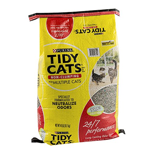 Purina Tidy Cats Non Clumping 24/7 Performance Multi Cat Litter, 40 lbs