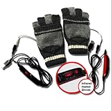 ValueRays® Heated Gloves, USB Heated Gloves, USB Fingerless Heated Gloves, Infrared Heated Gloves, Infrared Heat, Heated Mittens, Heated Computer Gloves, Cold Hands, Hand Warmer, ValueRays