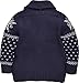 ZOEREA Toddler Unisex Baby Button-up Cotton Coat Deer Christmas Cardigan Sweater (Label 100/Age 2-3T, Navy)